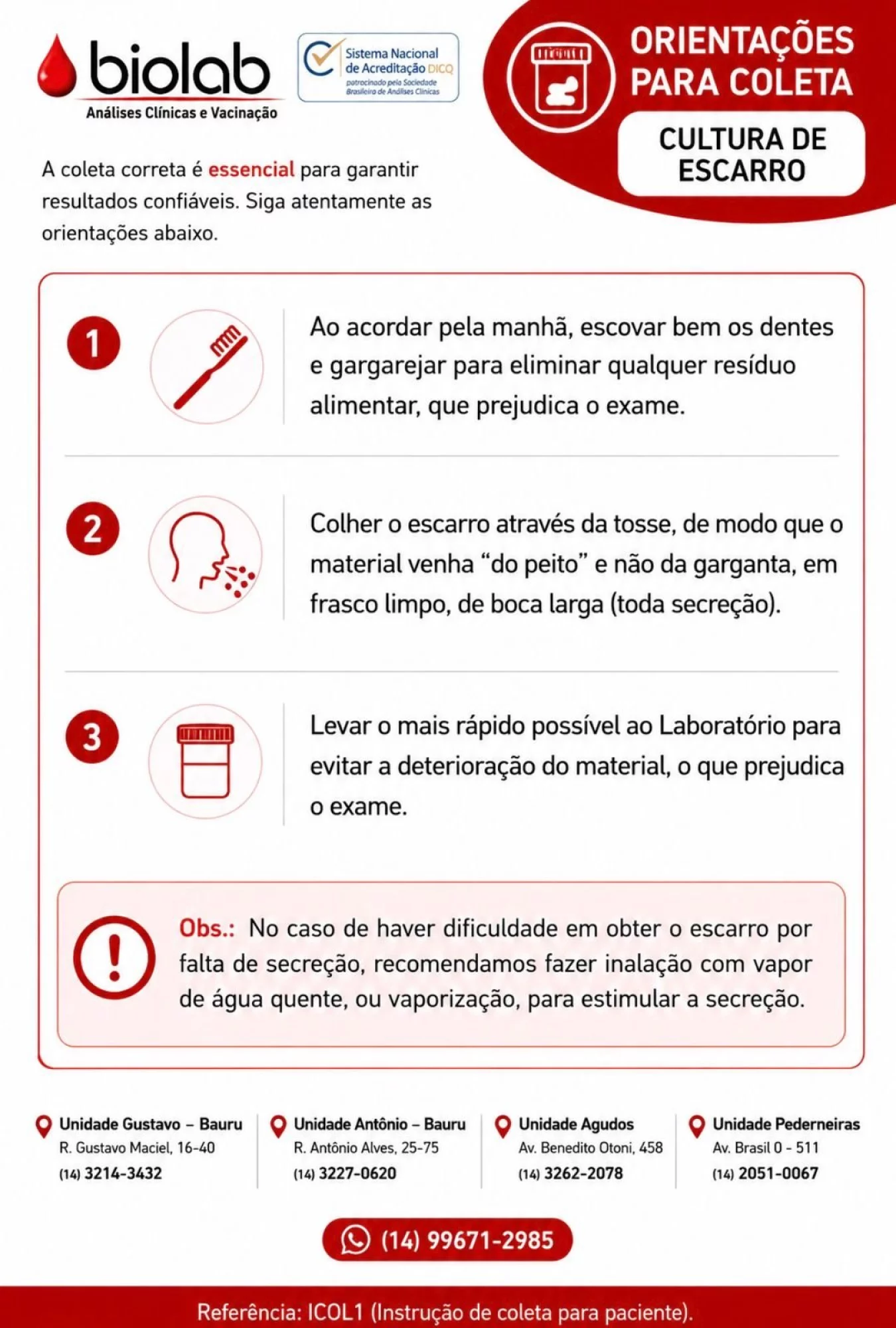 Cultura de Escarro